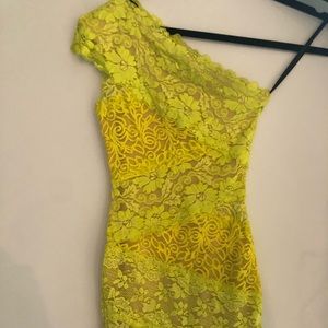 One shoulder mini dress